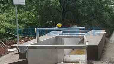 大连海峰超声波明渠流量计户外安装使用